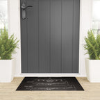 Boeing 747 Family Blueprint in High Resolution (black) Welcome Mat Gallery Image 3