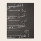 Boeing 747 Family Blueprint in High Resolution (black) Notebook Gallery Image 4