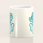 Abstract Minimalist Flowers in Blue Vase Coffee Mug Gallery Image 4