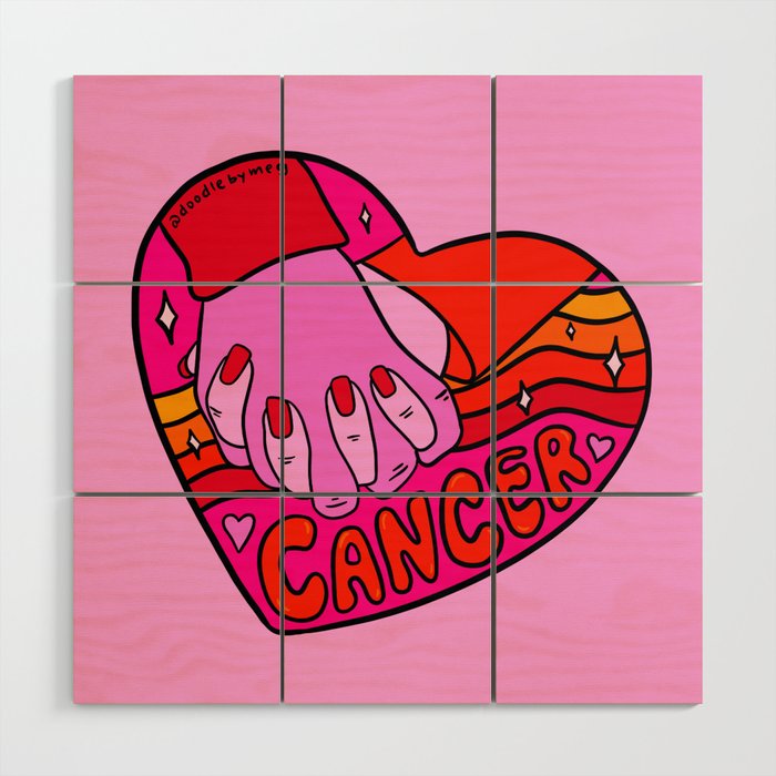 Cancer Valentine Wood Wall Art Gallery Image 1