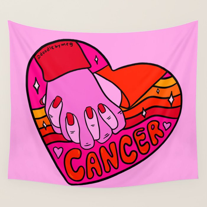 Cancer Valentine Wall Tapestry Gallery Image 4
