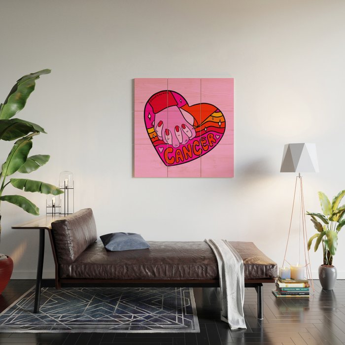 Cancer Valentine Wood Wall Art Gallery Image 2