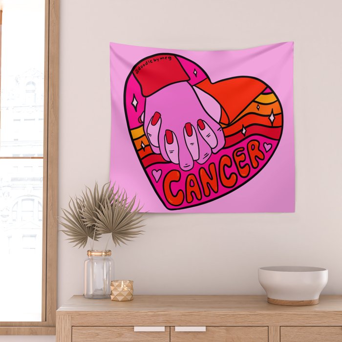 Cancer Valentine Wall Tapestry Gallery Image 2