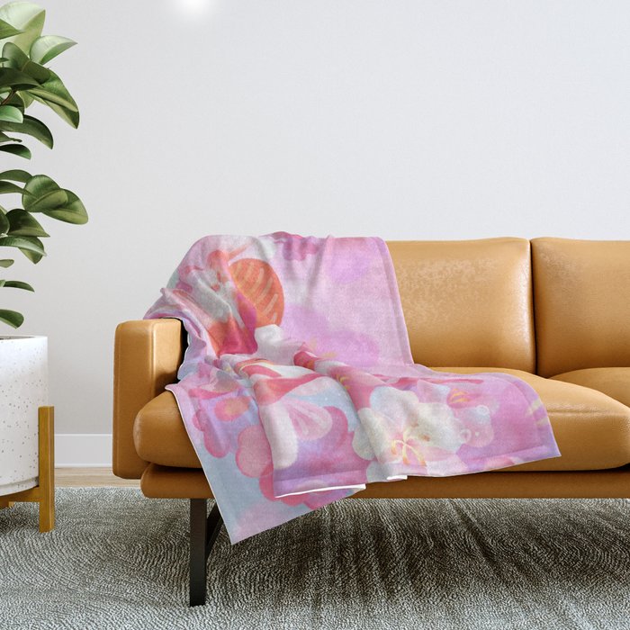 Sakura Ryukin Throw Blanket Gallery Image 1