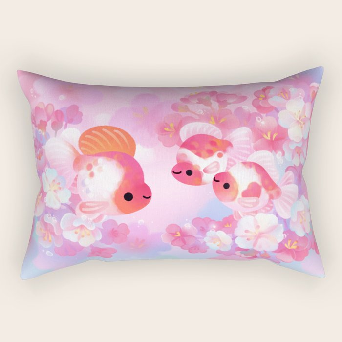Sakura Ryukin Rectangular Pillow Gallery Image 2