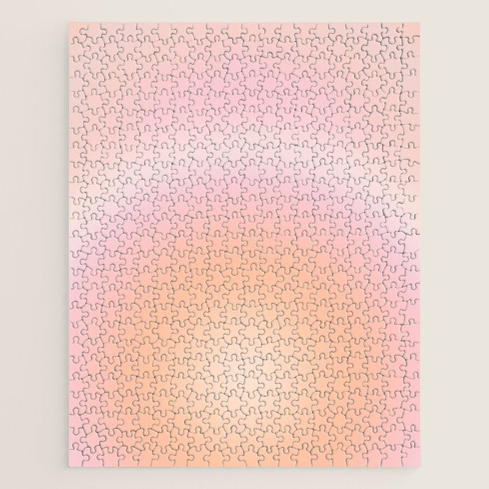 Peach Fuzz Gradient Jigsaw Puzzle Gallery Image 1