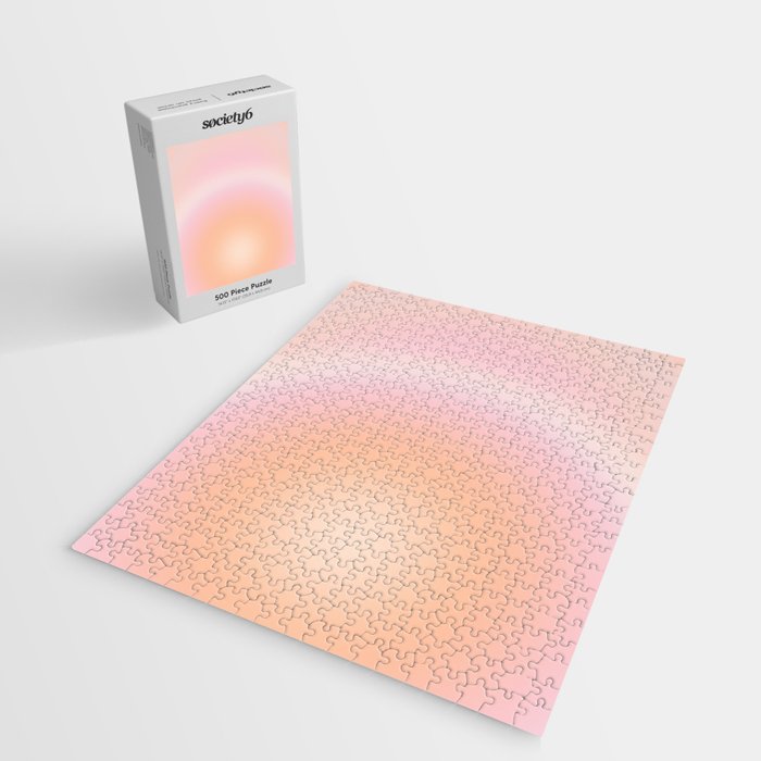 Peach Fuzz Gradient Jigsaw Puzzle Gallery Image 2