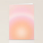 Peach Fuzz Gradient Stationery Card Gallery Image 2