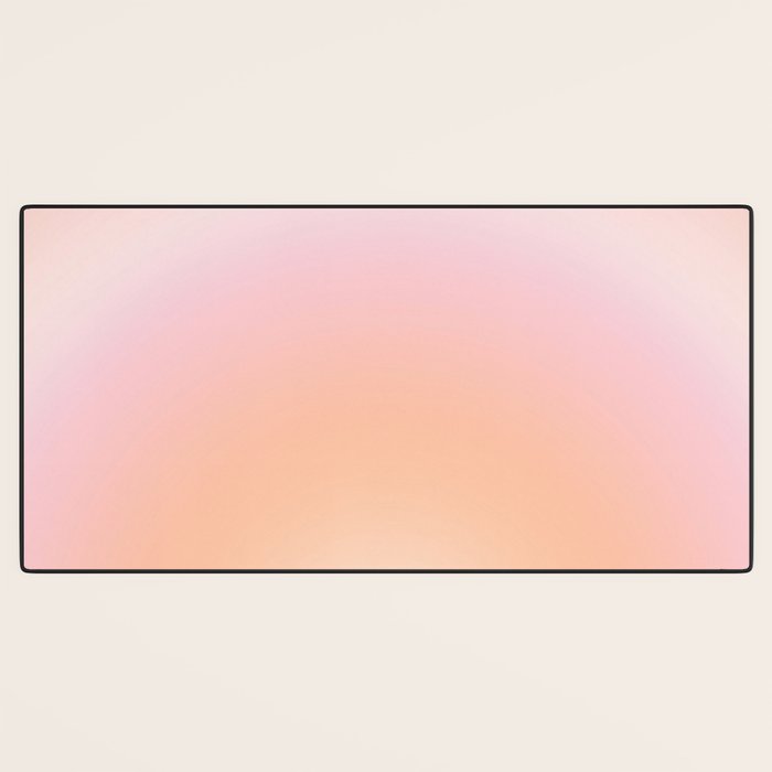 Peach Fuzz Gradient Desk Mat Gallery Image 3