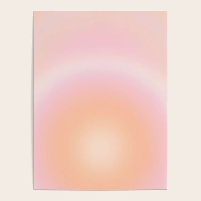 Peach Fuzz Gradient Poster Gallery Image 1