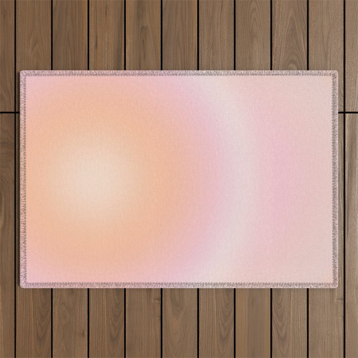 Peach Fuzz Gradient Outdoor Rug Gallery Image 1