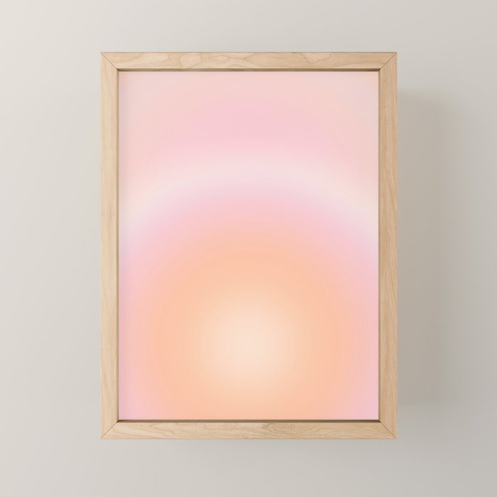 Peach Fuzz Gradient Mini Art Print Gallery Image 1