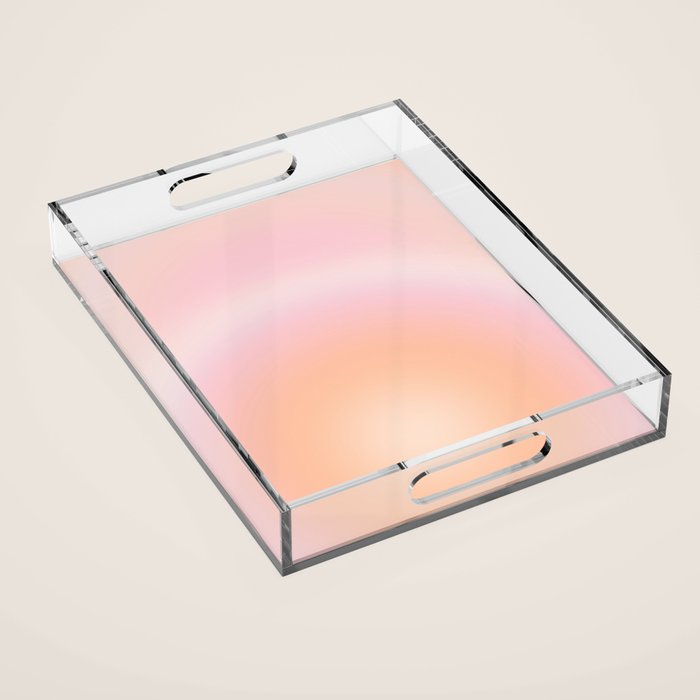 Peach Fuzz Gradient Acrylic Tray Gallery Image 1