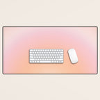 Peach Fuzz Gradient Desk Mat Gallery Image 1