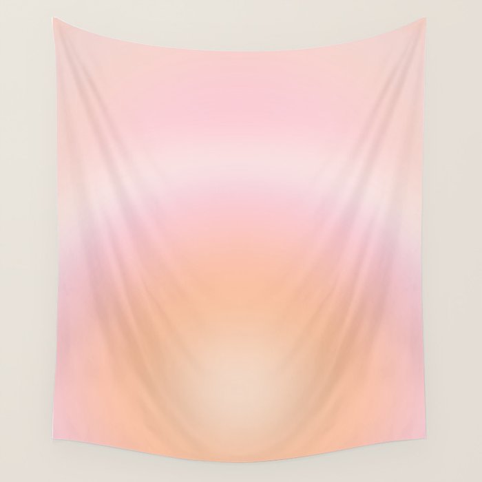 Peach Fuzz Gradient Wall Tapestry Gallery Image 4