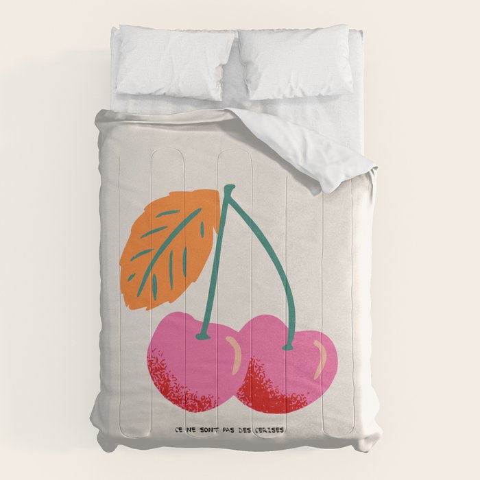 Ce ne sont pas des cerises Comforter Gallery Image 6