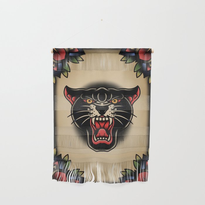 Traditional Tattoo Panther  Wall Hanging Gallery Image 1