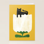 Still life with cat and flower Stationery Card Gallery Image 2