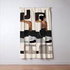 Modern Abstract Shapes 105 Window Curtain Gallery Image 3