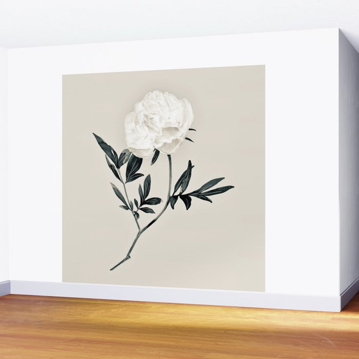 White Rose  Wall Mural Gallery Image 2