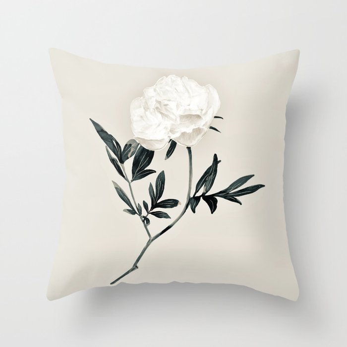 White Rose  Throw Pillow Gallery Image 6