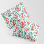 Fluidity in Color: A Watercolor Portrait of the Majestic Lobster Pillow Sham Gallery Image 3