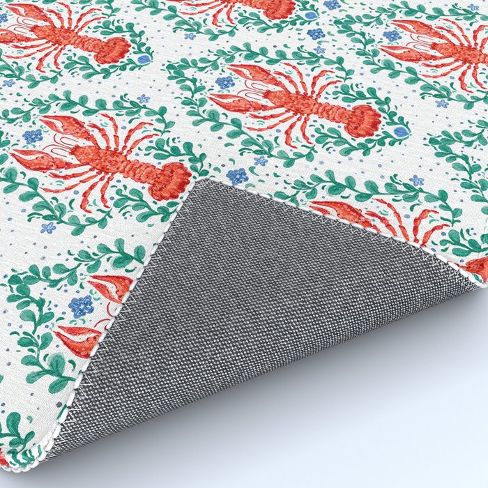 Fluidity in Color: A Watercolor Portrait of the Majestic Lobster Rug Gallery Image 4