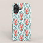 Fluidity in Color: A Watercolor Portrait of the Majestic Lobster iPhone Case Gallery Image 1