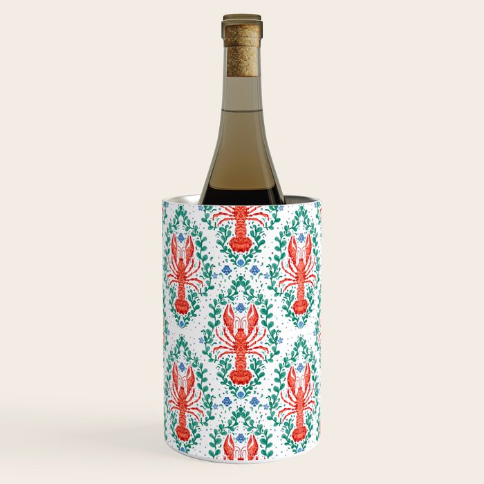 Fluidity in Color: A Watercolor Portrait of the Majestic Lobster Wine Chiller Gallery Image 1