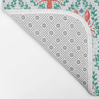 Fluidity in Color: A Watercolor Portrait of the Majestic Lobster Bath Mat Gallery Image 2