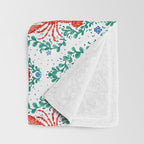 Fluidity in Color: A Watercolor Portrait of the Majestic Lobster Throw Blanket Gallery Image 3