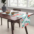 Fluidity in Color: A Watercolor Portrait of the Majestic Lobster Table Runner Gallery Image 2