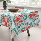 Fluidity in Color: A Watercolor Portrait of the Majestic Lobster Tablecloth Gallery Image 3