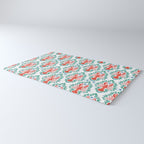 Fluidity in Color: A Watercolor Portrait of the Majestic Lobster Rug Gallery Image 3