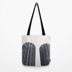 Chicago Architecture, Marina City, Chicago Wall Art, Chicago Art, Chicago Photography, Canvas Art Tote Bag Gallery Image 2