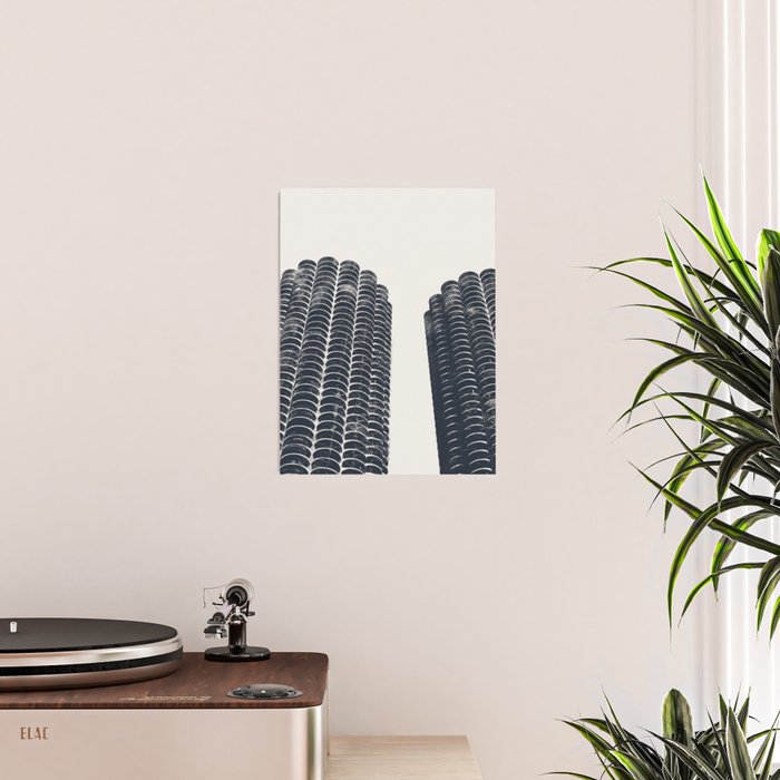 Chicago Architecture, Marina City, Chicago Wall Art, Chicago Art, Chicago Photography, Canvas Art Poster Gallery Image 2