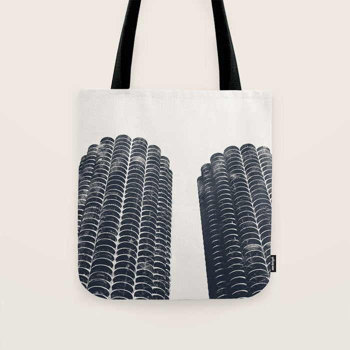 Chicago Architecture, Marina City, Chicago Wall Art, Chicago Art, Chicago Photography, Canvas Art Tote Bag Gallery Image 1