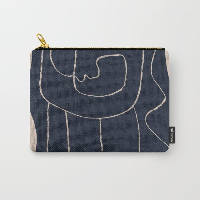 Abstract line art Figure Carry All Pouch Gallery Image 1
