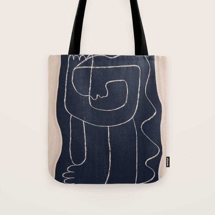 Abstract line art Figure Tote Bag Gallery Image 1