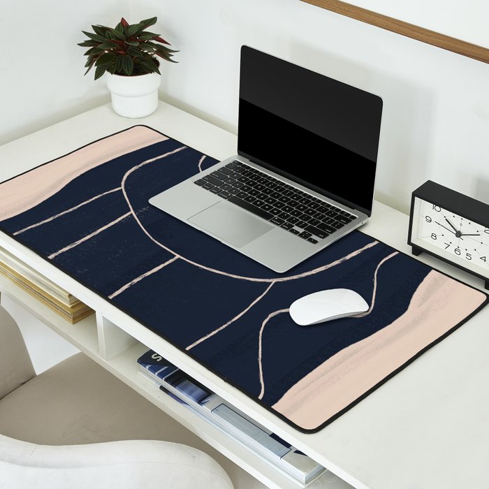 Abstract line art Figure Desk Mat Gallery Image 2