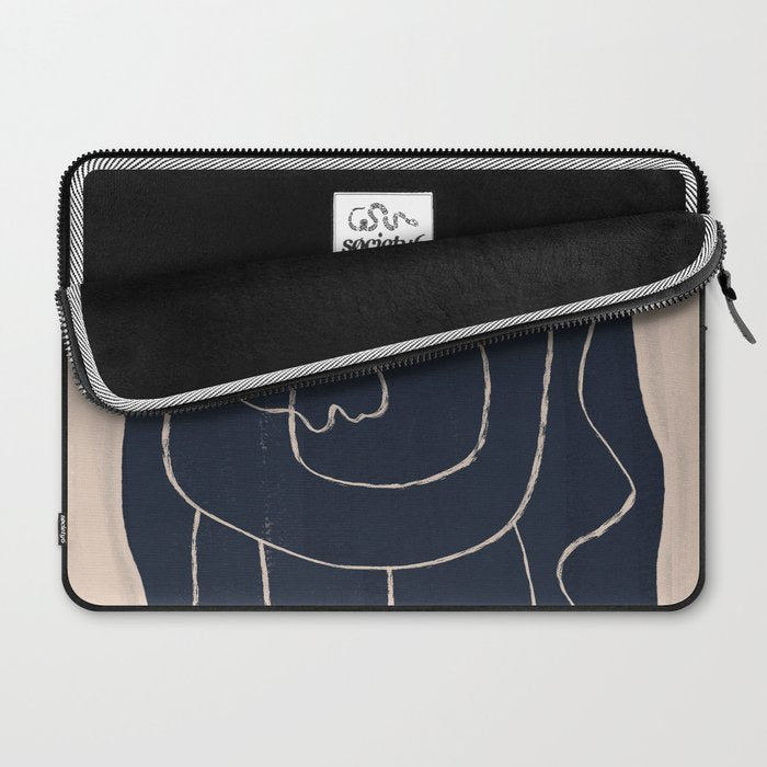 Abstract line art Figure Laptop Sleeve Gallery Image 2