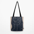 Abstract line art Figure Tote Bag Gallery Image 2