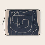 Abstract line art Figure Laptop Sleeve Gallery Image 1