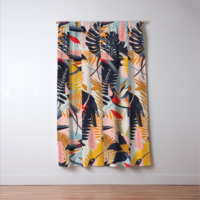 Paradise Birds II. Window Curtain Gallery Image 3