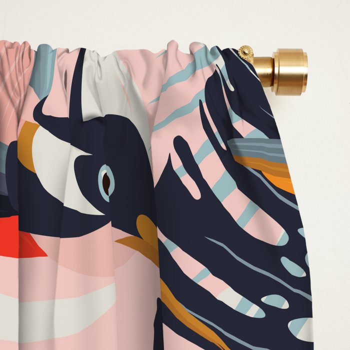 Paradise Birds II. Window Curtain Gallery Image 2