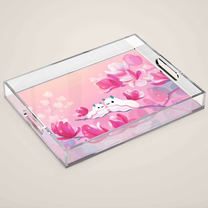 Magnolia sea slug Acrylic Tray Gallery Image 1