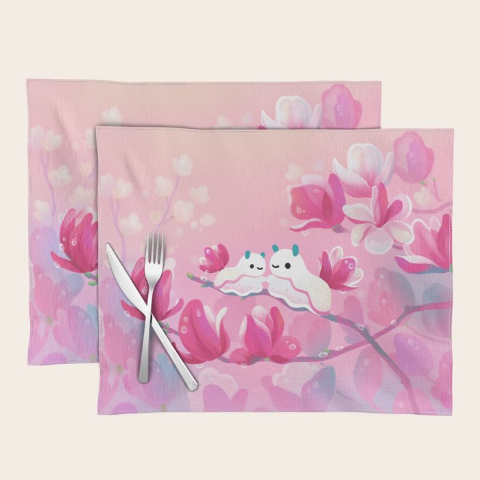 Magnolia sea slug Placemat Gallery Image 1