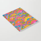 Retro Rainbow Flower Pattern Notebook Gallery Image 2
