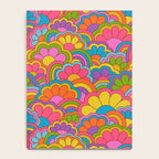Retro Rainbow Flower Pattern Notebook Gallery Image 4