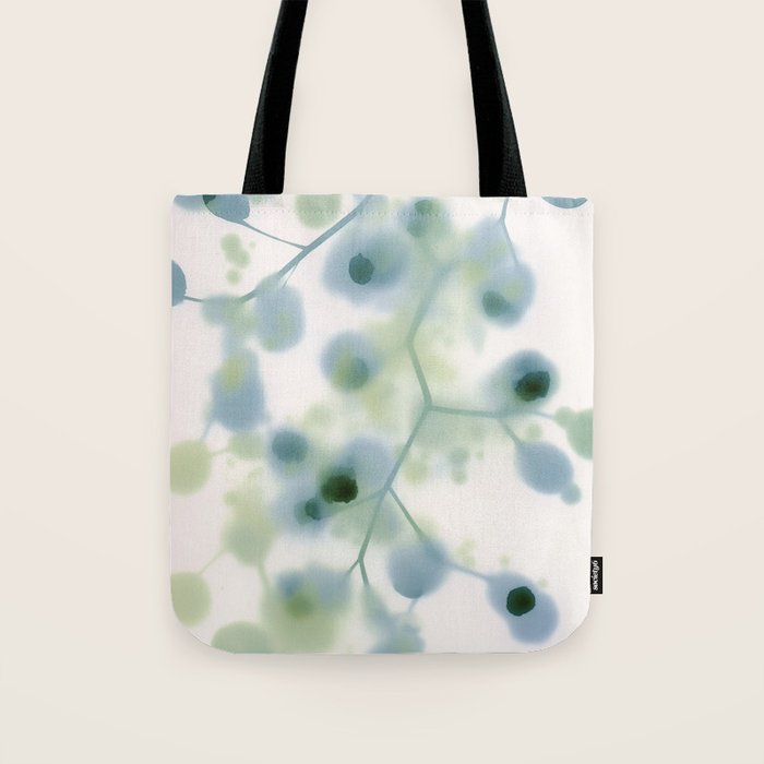 Sage Green Soft Botanical Tote Bag Gallery Image 1